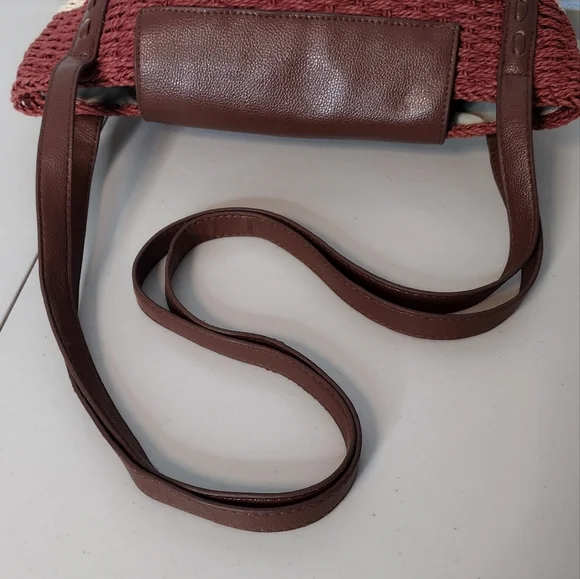 Sun N Sand Horizontal Striped Straw Summer Boho Hand Shoulder Bag - Picture 10 of 14